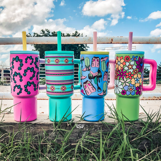 Kids 24oz Western Tumbler